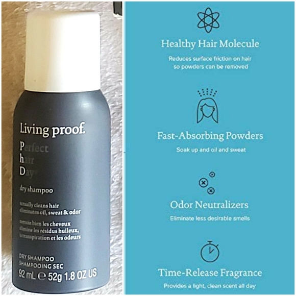 Living Proof Set: PhD Dry Shampoo 92ml & Dry Volume Blast 95ml ~New  ☆Authentic☆ - Picture 2 of 4